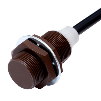Omron Proximity Sensor, Inductive, Fluororein Coating (Base Material: Sus 303) M18, Shielded, 12 mm, DC, 3-Wire, NPN No, 2 M PREWYED 4549734530378