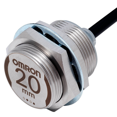 Omron Proximity Sensor, Inductive, Full Metal Stainless Steel 303 m30, Shielded, 20 mm, DC, 3-Wire, NPN NC, 2 M Prewired 4549734527705