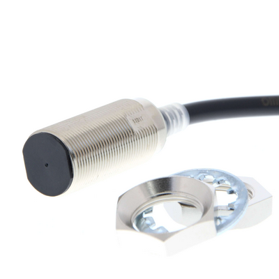 Omron Proximity Sensor, Inductive, Brass-Nickel, M18, Shielded, 11 mm, NC, 2 M cable Robotic, DC 2-Wire 4549734182683