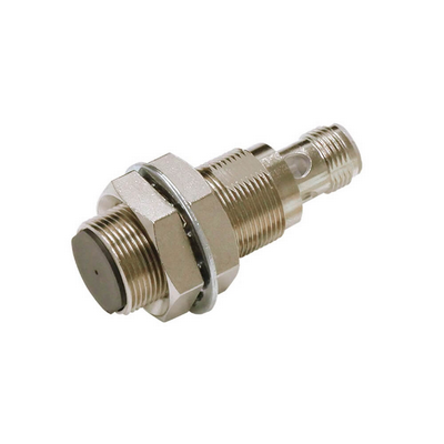 Omron Proximity Sensor, Inductive, Nickel-Brass, Short Body, M18, Shielded, 12 mm, DC, 3-Wire, PNP No+NC, IO-Link Com2, M12 Connector 4549734474511