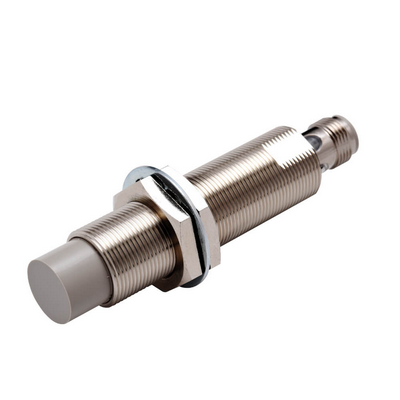 Omron Proximity Sensor, InduCtive, Nickel-Brass, Long Body, M18, Unleaded, 16 mm, DC, 3-Wire, PNP NC, M12 Connector 4549734476676