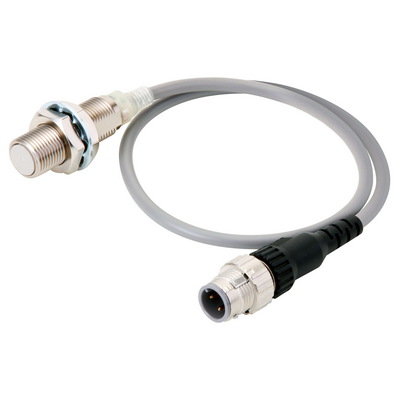 Omron Proximity Sensor, Inductive, M12, Shielded, 3mm, DC 2-Wire No Polarity, No, M12 Pig-Tail 0.3m 4547648625371