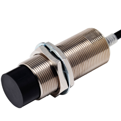 Omron Proximity Sensor, Inductive, Nickel-Brass Long Body, M30, Ordhielded, 50 mm, DC, 3-Wire, PNP No, IO-Link Com3, 2 M PREWYED ROBOTIC KABLO 45497344825611
