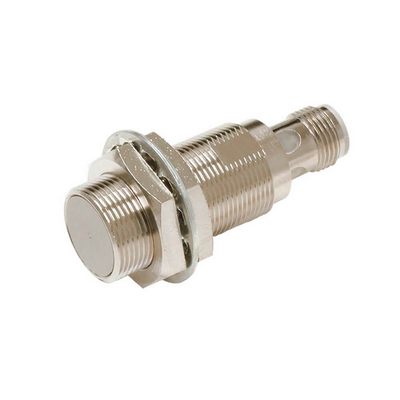 Omron Proximity Sensor, Inductive, Nickel-Brass, Short Body, M18, Shielded, 8 mm, DC, 3-Wire, NPN No, M12 Connector 4549734472999