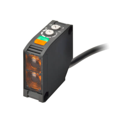OMRON Fotoelektrik sensör, kare gövde, IR LED, karşılıklı, 40m, AC/DC, röle, L-ON/D-ON seçilebilir, 5m kablo 4548583580633