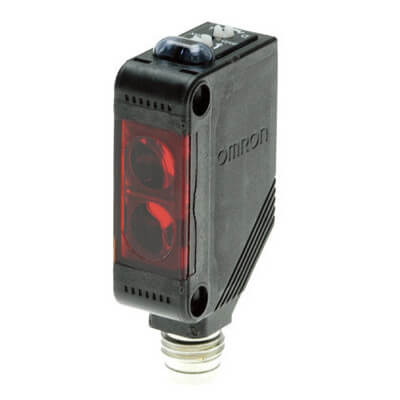 Omron photoelectric sensor, narrow beam, reflected from the object, 90 ± 30mm, DC, 3 cables, NPN, M8 connector 4547648676281