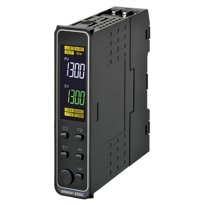 OMRON sıcaklık kontrolörü, PRO, DIN ray montaj için soketli, 22,5mm, 1 x 0-20/4-20mA akış çıkışı,2 alarm çıkışı,RS-485,100-240 VAC 4548583422261