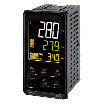 Omron Temperature Controller, Pro, 1/8 DIN (96x48mm), 1 x 12 VDC voltage output, 4 alarm output, 4 event entrance, heater burning SSR Fault, 24 VAC/DC 4548583091634