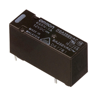 Omron Relay, PCB Terminal, Fully Sealed, AGNI + AU Clad Contacts, SPst-NO, 8 A 4536853472047