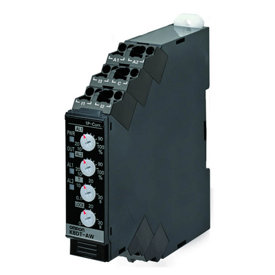 Omron Monitoring Relay 17.5mm Width, Single Phase Excessive and Low current 10 - 200A AC (External current transformer required), 1 SPDT, 24VAC/DC, Push -in Plus Terminal 4548583773653