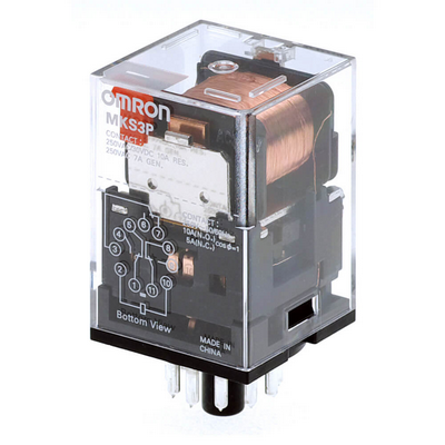 Omron Relay, Plug-in, 11-Pin, 3pdt, 10a, Mech Indicator, Test Button 4547648414340