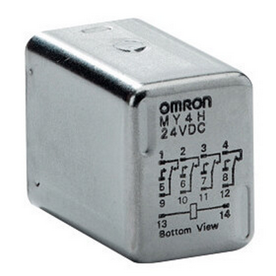 Omron Relay, Plug-in, 14-Pin, 4PDT, 3A, Hermetically-Sealad 4536853653736