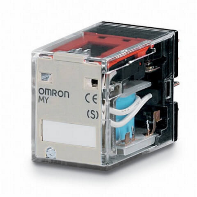 Omron Relay, Plug-in, 14-Pin, 4PDT, 5A, Mech & Led Indicators, Coil Suppressor, Label Facility, 12 VDC 4536854363689