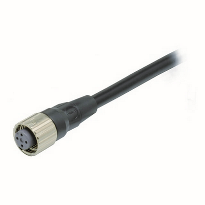 Omron Smartclick Sensor Connector cable, M12 4-Pin, PVC, Straight Female Connector, IP67 and IP69K, Cutting Oil Resistant, For Robotic Applications, 5 M 45497348303