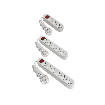 Pelsan-Switched 4-Way-Group sockets with 2mt cable