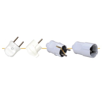 Pelsan-Groundless male plug with USB switch