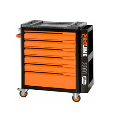  Retta Tool Cabinet 6 Drawer Trolley.(With Panel)