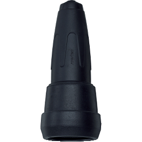 All-rubber SCHUKO connector, black-4011281132102
