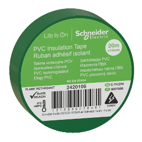Insulation Tape 19Mmx20Mt Green-7315880070481