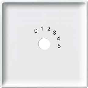İstasyon seçim anahtarı için merkezi plaka, kutup beyazı, Sistem Tasarımı-4011281898114