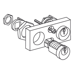 Ronis Lock+Release Kit - For Nw Chassis - Disconnected Position - 2 Similar Keys-3303430485735