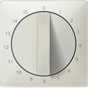 Center plate for time switch input, 15 min, light gray, System Design-4011281777655