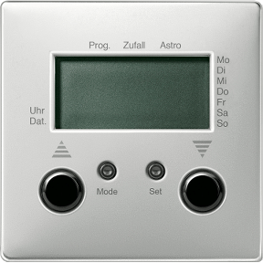 Blind time switch with sensor connection, varn. stainless steel, system design-4011281829101
