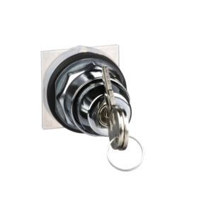 Latch Button Ø 30 - 3 Position Spring Return - Key Operated - E10-3389118039476