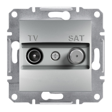 Asfora TV/SAT Socket FINISH 1DB Aluminum-3606480728808