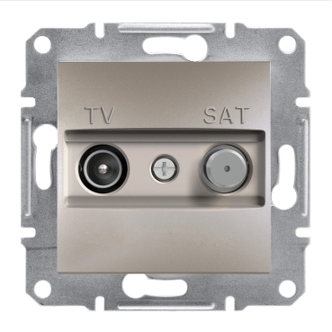 Asfora TV/SAT Socket PASS 8DB Bronze-3606480727924