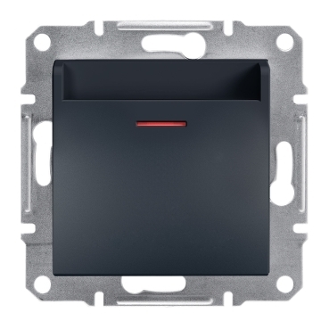 Asfora Plus Energy Saver, RFID (Mifare), Antrasit, vidasız, çerçevesiz-3606480730085