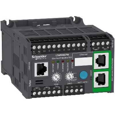 Motor Management, Tesys T, Motor Controller, Ethernet/Ip, Modbus/Tcp, 6 Inputs, 3 Outputs, 0.4 To 8A, 100 To 240 Vac-3389119404877