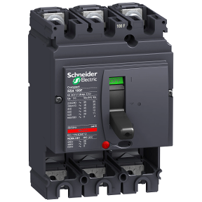 Circuit Breaker Compact Nsx100F - 100 A - 3 Poles - Without Trip Unit-3606480006456