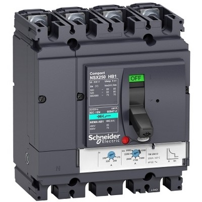 Circuit Breaker Compact Nsx100Hb1 - Tmd - 63 A - 4 Poles 4D-3606480478963