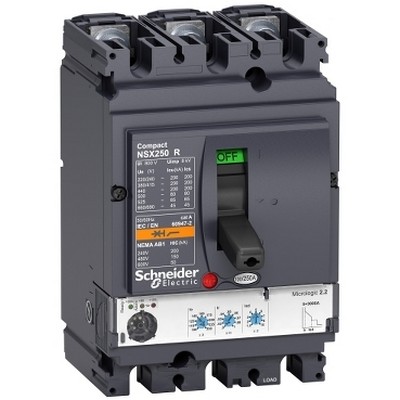 Circuit Breaker Compact Nsx100R - Micrologic 2.2 - 100 A - 3 Poles 3D-3606480479298