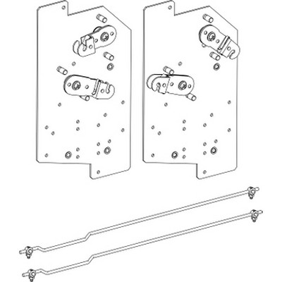 Mechanical lock - vertical / horizontal connection adaptation plate with rod for fixed and withdrawable type MTZ2/3 -3606481173249