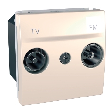 Unica TV/FM Socket - pass-through - 2 Modules-8420375126129