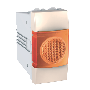 Warning light orange - 1 module - Ivory-8420375127270