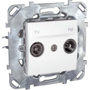 TV/FM socket - finite - Polar White-8420375142556