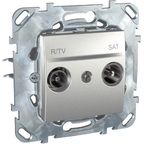 TV-FM-SAT socket - Aluminum-8420375117097