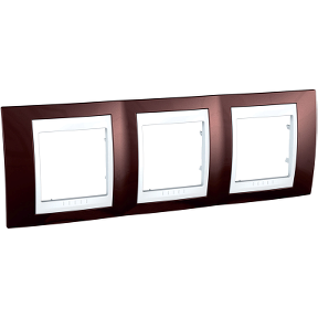 Unica Terracotta-White Triple Horizontal Frame-8420375132762