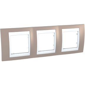 Unica Mink-White Triple Horizontal Frame-8420375132878