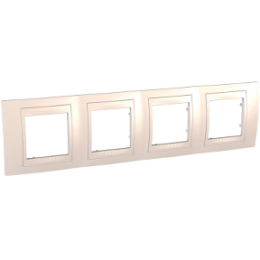 Unica Ivory Quadruple Horizontal Frame-8420375133257