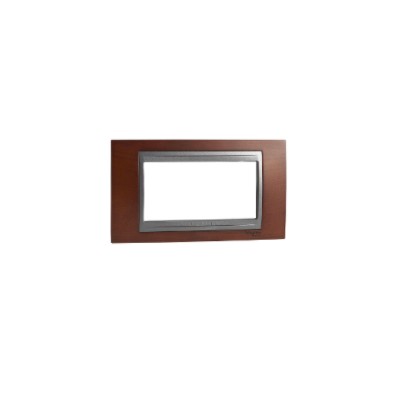 Unica Top - Lid Frame - 4 Modules - Tobacco/Graphite-8420375154283