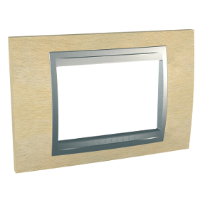 Three-module frame - Maple/aluminum-8420375116212