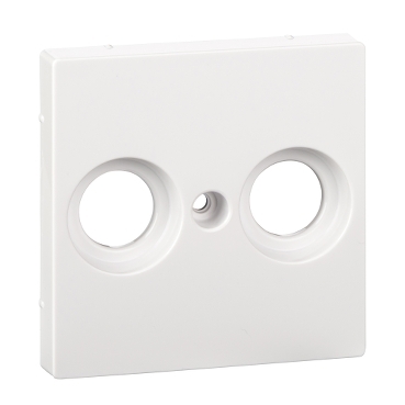 Merten TV Socket key cover (2 holes), System-M, Active white-3606480309458