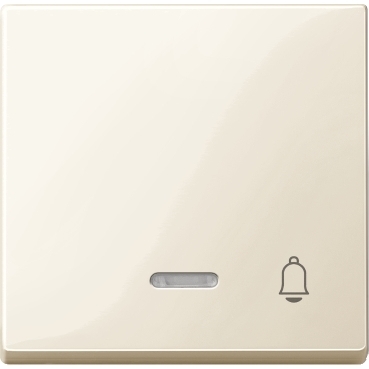Illuminated Key cover with Merten Bell symbol, System-M, Cream-3606480351280