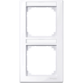 M-Smart bezel, 2-tag.bracket, vertical mounting, active white, glossy-3606485095950