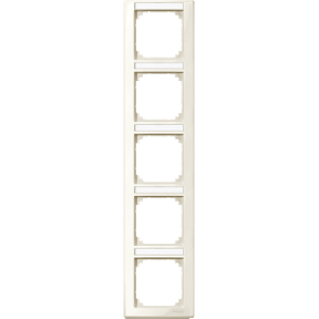 M-Smart bezel, 5-tag.bracket, vertical mounting, white, glossy-3606480351372