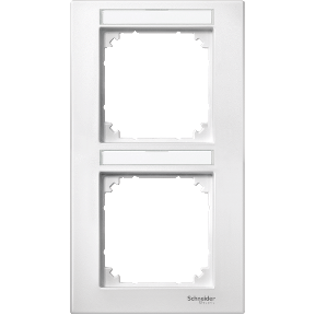 M-Plan frame, with 2-point labeling option, vertical mounting, polar white-3606485005379